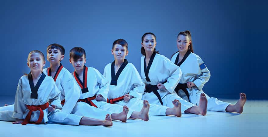 Martial Arts Lessons for Kids in Flushing NY - Kids Group Splits