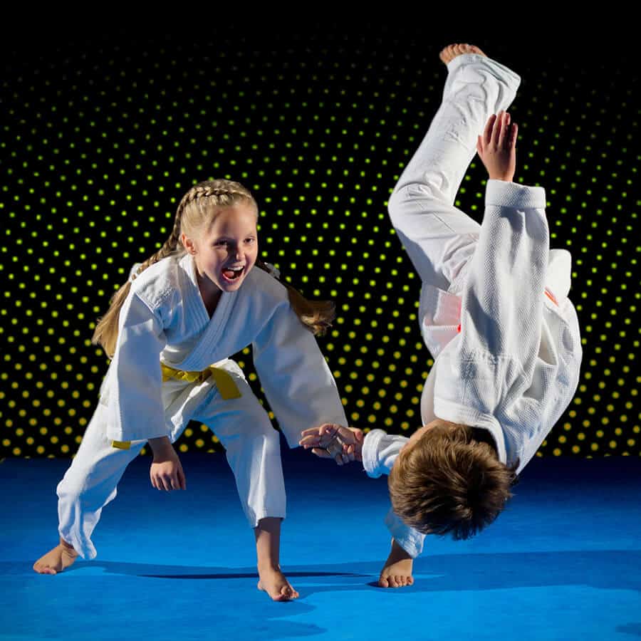 Martial Arts Lessons for Kids in Flushing NY - Judo Toss Kids Girl